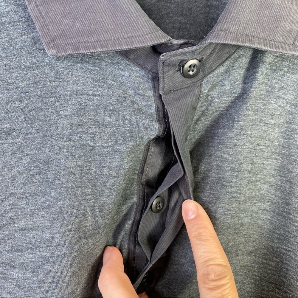 lululemon athletica Men's Gray Polo Shirt - Picture 7 of 12